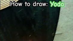 How to draw Yoda
