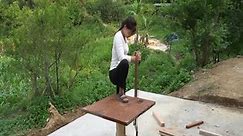 How To Make Bamboo Shelf For Bowls, Wooden Table and Chair - My Bushcraft ⧸ Nhất