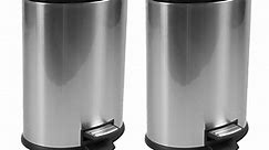 (2 pack) Better Homes & Gardens 3.1-Gallon Stainless Steel Garbage Can