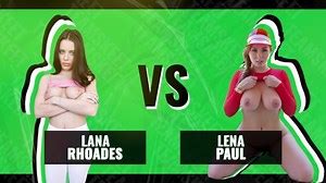 Battle Of The Babes - Lana Rhoades vs Lena Paul - The Ultimate Bouncing Big Natural Tits Competition