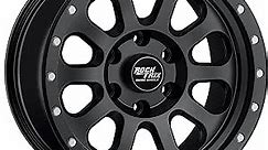 RockTrix RT111 17 inch Wheel Compatible with Ford 2019+ Ranger 17x9 6x5.5 Wheels (+12mm offset) 6x139.7 PCD, 93.1mm Bore, Black Wheels, Also Compatible with 2021+ Bronco Rims