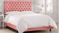 Skyline Furniture Linen Petal Tufted Bed - Bed Bath & Beyond - 12754689