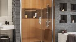 DreamLine Elegance-LS 48 1/4 - 50 1/4 in. W x 72 in. H Frameless Pivot Shower Door - 48.25" - 50.25" W - Bed Bath & Beyond - 21134088