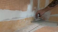 🛀🏽Herringbone Shower Floor🏠 #tile #diy #flooring #tips #howto #home #construction #con | MaiaFaustine