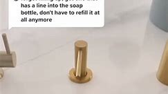 In counter soap dispenser tube #soap #soapdispenser #kitchen #kitchenhacks #homeh | Valerie Interior Tip