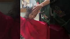 Young girl headshave
