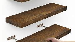 3pcs Wooden Floating Shelf Storage Rack, Storage And Display Shelf For Kitchen Spice - Walmart.ca