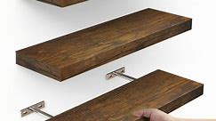 3pcs Wooden Floating Shelf Storage Rack, Storage And Display Shelf For Kitchen Spice - Walmart.ca