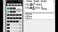 Graphing derivative on TI-84 (both BW and CE)
