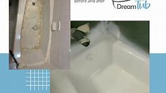 Dream tub. - When we reglaze your bathtub, we're removing...