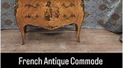 French Antique Commode Bombe Chest Drawers Inlay 1870 #bombe #frenchantiques #bombecommode #antiques #frenchantiques #commode #1870 #interiors #chestofdrawers | Canonbury Antiques