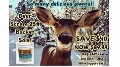 The Lawn Depot - Deer Scram 25# Bucket NOW $89.99!...