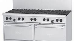 Garland SunFire Series X60-10RR Natural Gas 10 Burner 60" Gas Range with Two Standard Ovens - 366,000 BTU