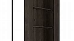 Murphy Door® 32 inch x 80 inch Flush Mount Assembled Alder (MDF) Brunt Coal Solid Core Interior Bookcase Door