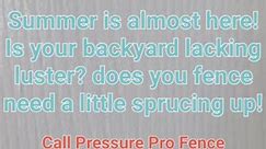 For all your Staining needs! Pressure Pro Fence and Deck #fencecleaning #fencestaining #fencebuilding #fencecontractor #fenceinstallation #fencing #staining | Pressure Pro Fence and Deck
