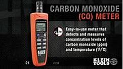 Klein Tools ET110 Carbon Monoxide (CO) Meter Overview Video | WebstaurantStore