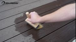 ROLLINGDOG Deck Stain Brush Set - Limewash Brush Wood Handle Large Deck Brush Applicator for Wall, Wood, Fence, Floor Painting(70mm 120mm 150mm)