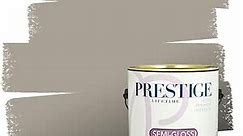 PRESTIGE Paints Interior Paint and Primer In One, 1-Gallon, Semi-Gloss, Comparable Match of Benjamin Moore* Rockport Gray*