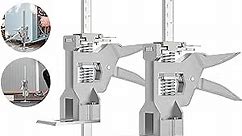 Labor Saving Arm Jack 2 Pack, 440lb Load-Bearing Stainless Steel Hand Lifting Jack Tool with Level,12In Furniture Lifter Tool for Installing Windows Doors Appliance Cabinets