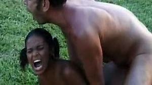 Hot African Hard Anal Fucked In A Public Park