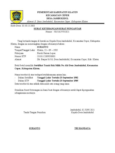contoh surat 5