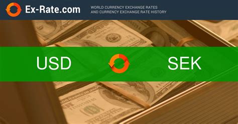 ᐉ Usd to sek today ❏ Live Dollar to Swedish Krona Exchange 